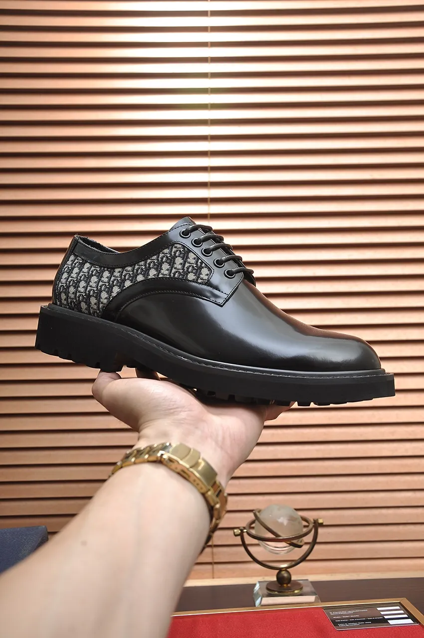 Men's shoes 💰560💶[Dior] (cowhide lining) Dior original 1:1 high quality factory, imported original materials, imported original cowhide, water-dyed cowhide lining, original TPU outsole, code number: 38-44
